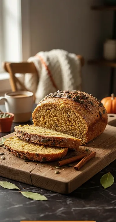 Easy No-Knead Pumpkin Bread Recipe