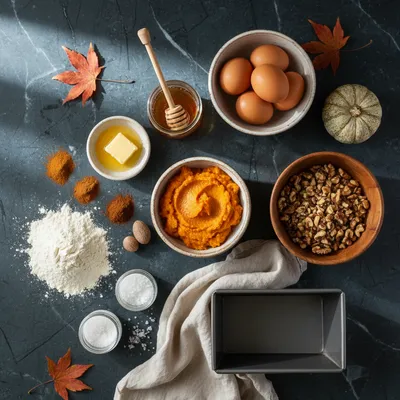 Easy No-Knead Pumpkin Bread Recipe - ingredients preparation