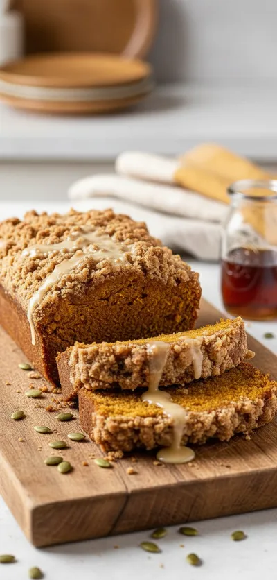 Moist Pumpkin Bread With Streusel Topping Recipe