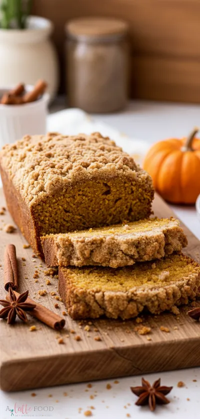 Easy Pumpkin Bread With Crumb Topping Recipe