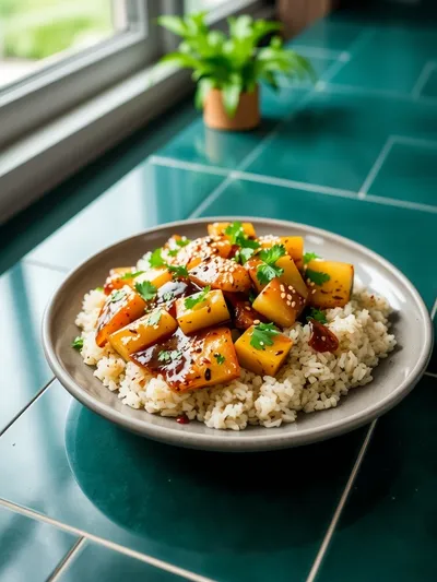 Irresistible Pineapple Chicken & Rice – One-Pan Delight - ready to serve