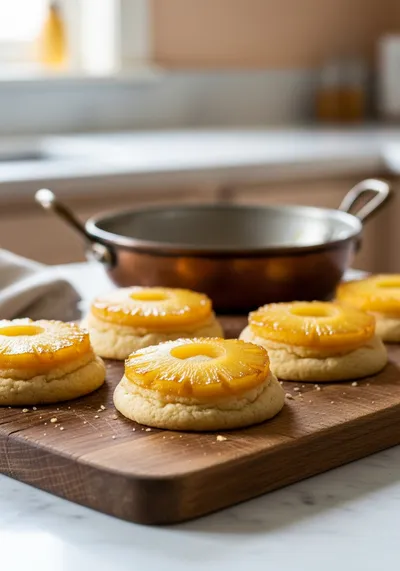Pineapple Upside-Down Cookies