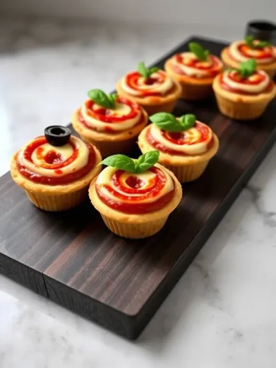 Pizza Cupcakes Recipe - cooking process