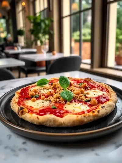 Quinoa Chickpea Pizza – High Protein Plant‑Based Recipe - ready to serve