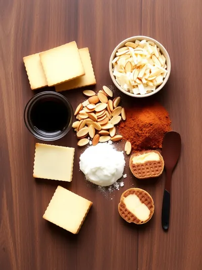 Raffaello Coconut Tiramisu - ingredients preparation