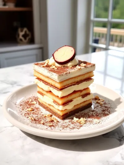 Raffaello Coconut Tiramisu - ready to serve