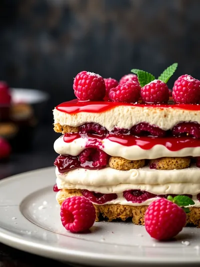 Raspberry Tiramisu
