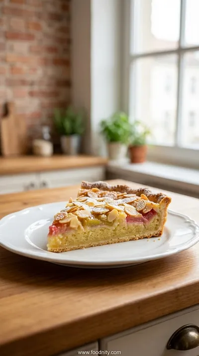 Rhabarber Frangipane Tart – Delightful Rhubarb Almond Cream