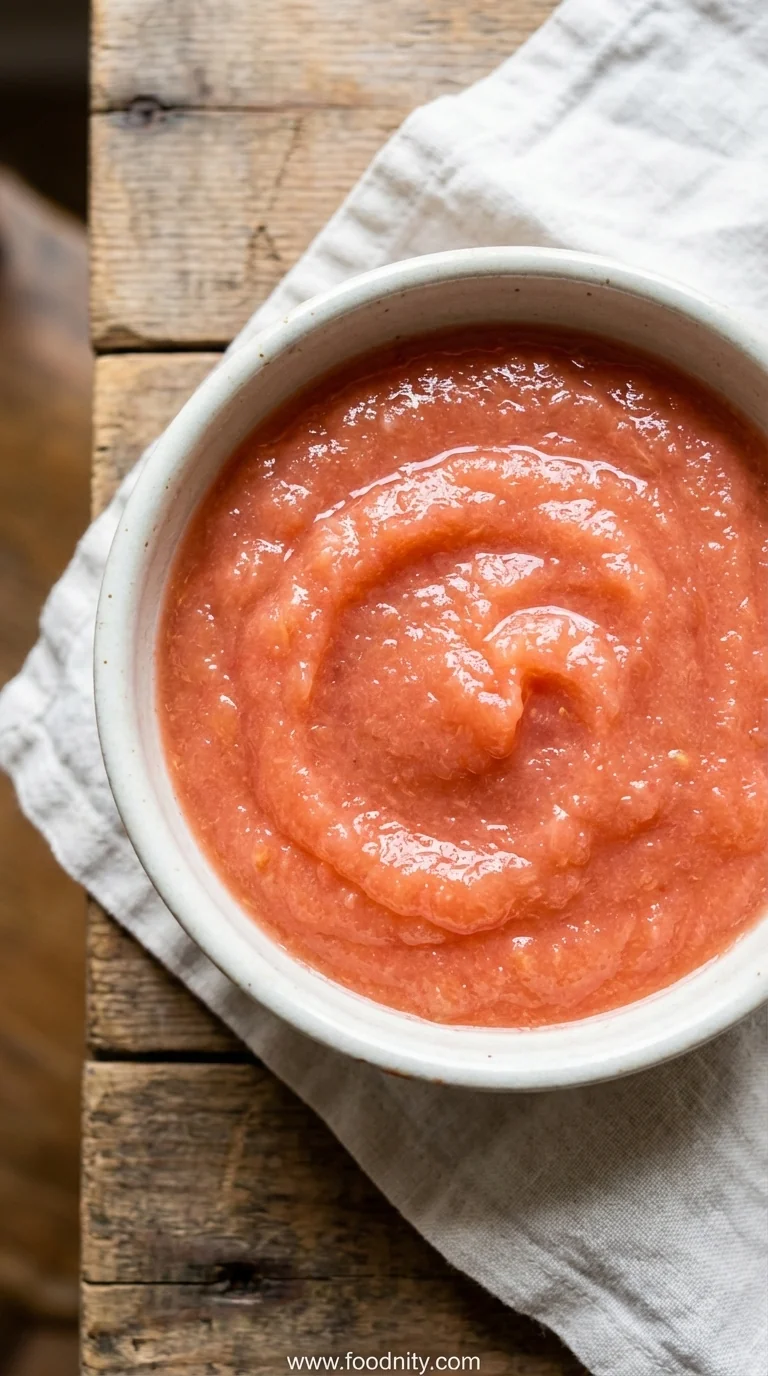 Flavorful Rhubarb Applesauce Recipe - feature image