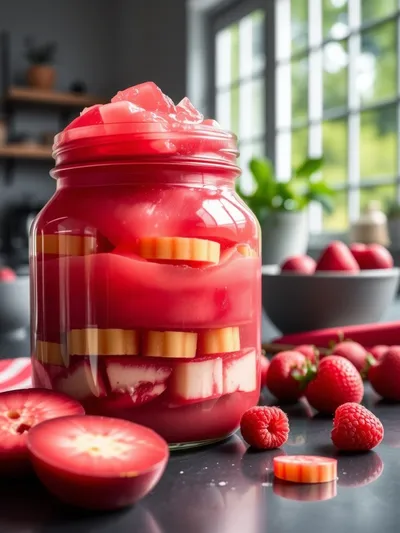 Flavorful Rhubarb Applesauce