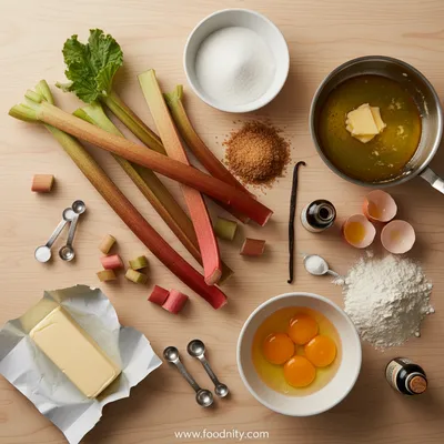 Rhubarb Breakfast Cake – Easy Morning Treat - cooking process