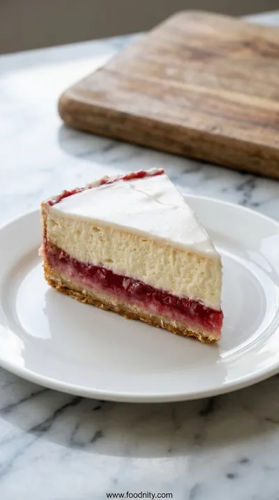 Rhubarb Cheesecake – Creamy Tangy Dessert