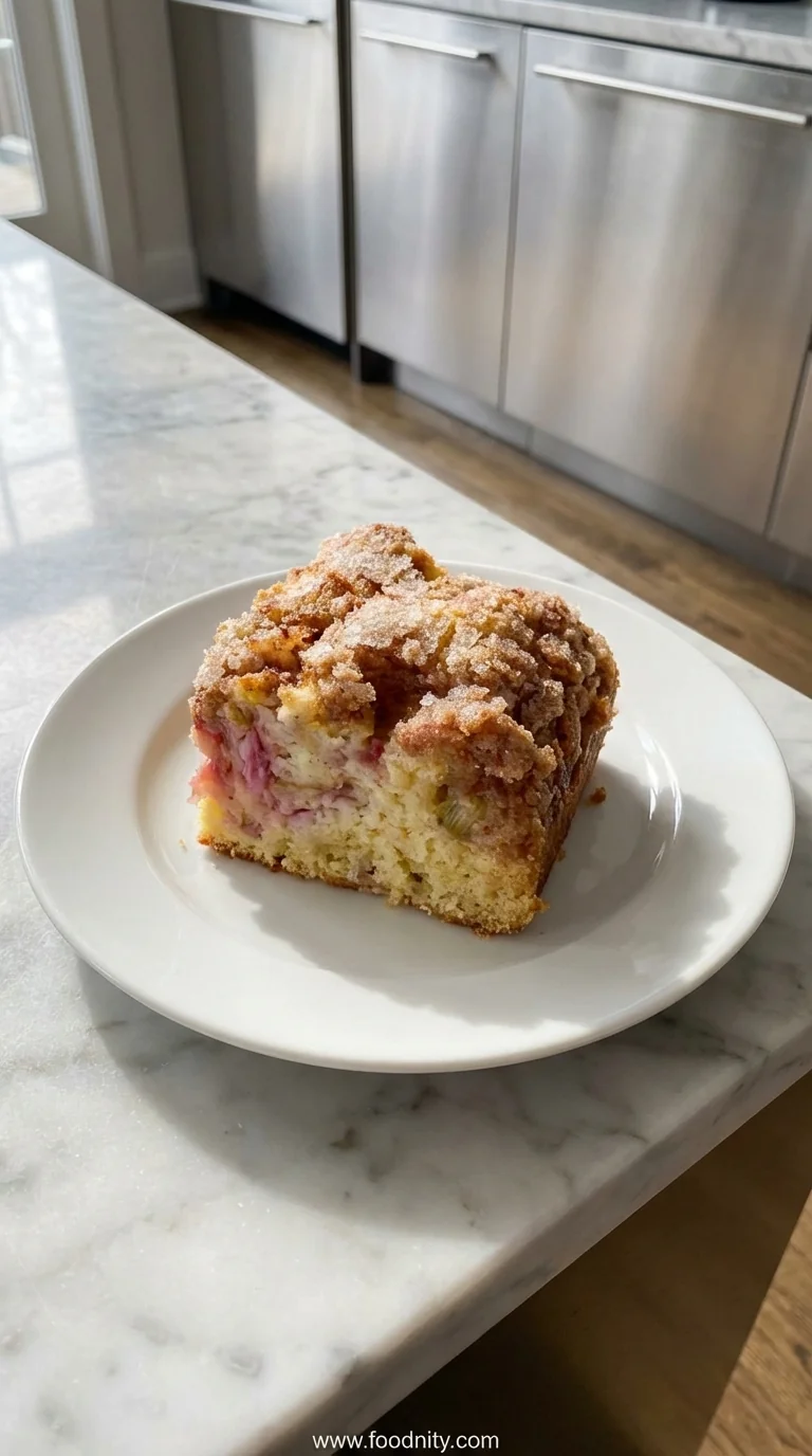 Rhubarb Coffee Cake – Easy Spring Dessert