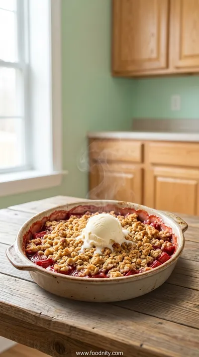 Easy Rhubarb Crisp