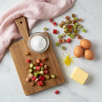 Rhubarb Curd – Sweet Spring Spread - cooking process