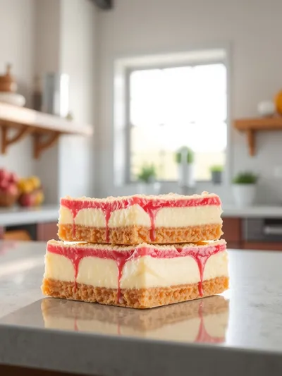 Classic Rhubarb Custard Bars