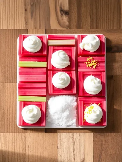 Rhubarb Fluff - ingredients preparation