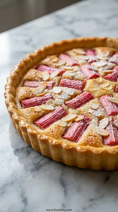 Rhubarb Frangipane Tart – Sweet Almond Cream
