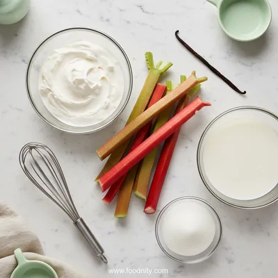 Rhubarb Ice Cream – Creamy & Dreamy - cooking process