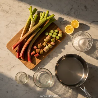 Rhubarb Jelly Recipe - cooking process
