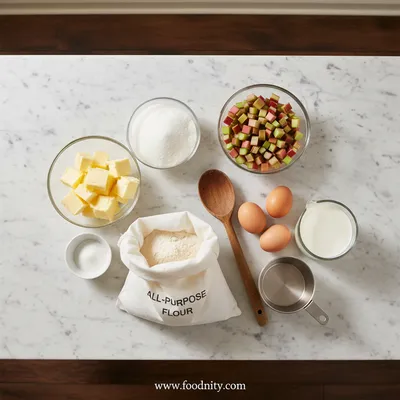 Fresh Rhubarb Scones – Easy Baking Recipe - cooking process