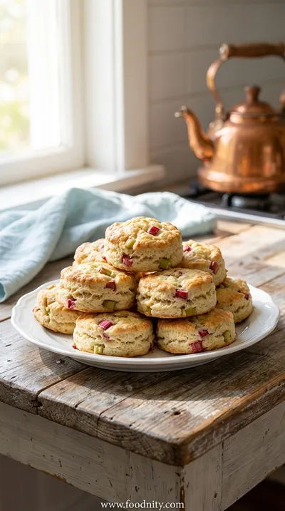Rhubarb Scones – Light And Fluffy Summer Treat