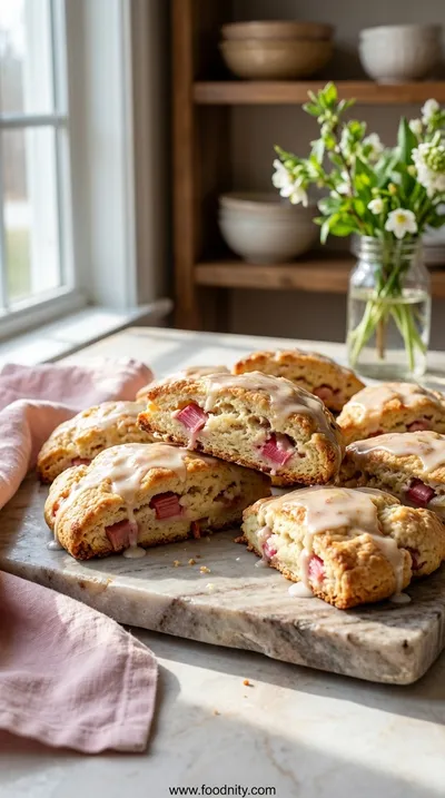 Fresh Rhubarb Scones – Easy Baking Recipe