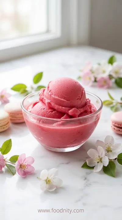 Rhubarb Sorbet – Refreshing Spring Dessert