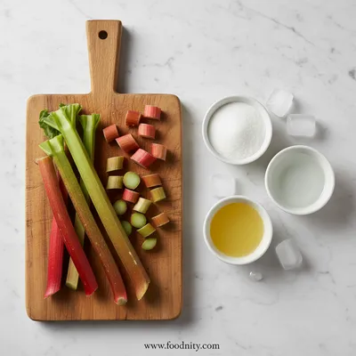 Rhubarb Sorbet – Refreshing Spring Dessert - cooking process