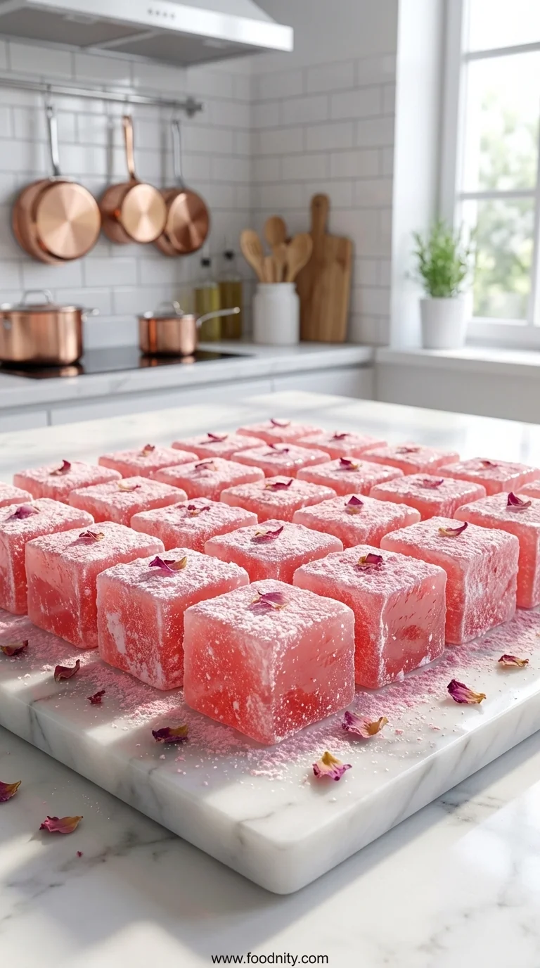Rhubarb Turkish Delight Recipe - feature image