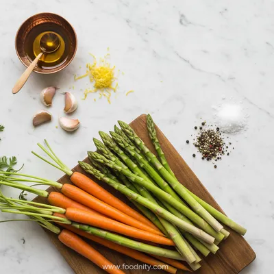 Perfect Roasted Asparagus and Carrots Recipe - cooking process