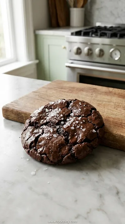 Salted Brownie Crinkle Cookies Recipe