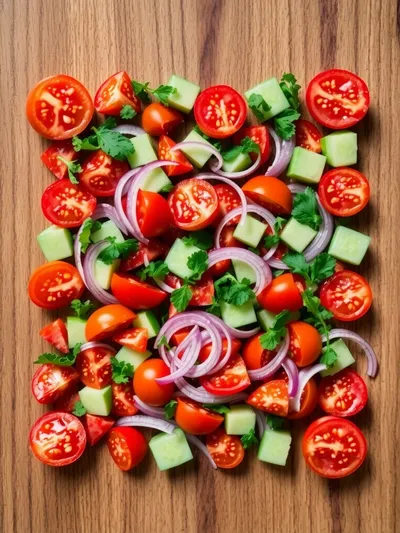 Easiest Shirazi Salad Recipe - ingredients preparation