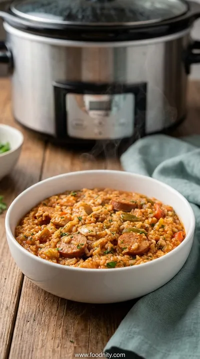 Slow Cooker Chicken Jambalaya