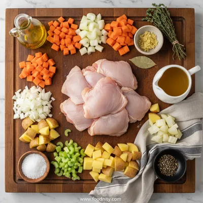 Slow Cooker Chicken Stew - cooking process