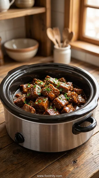 Slow Cooker Honey Garlic Beef