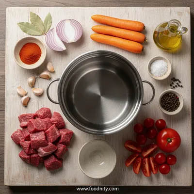 Slow Cooker Hungarian Goulash – Easy Comfort Dinner - cooking process