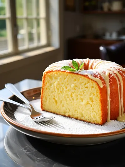 Sour Cream Pound Cake Recipe - ready to serve