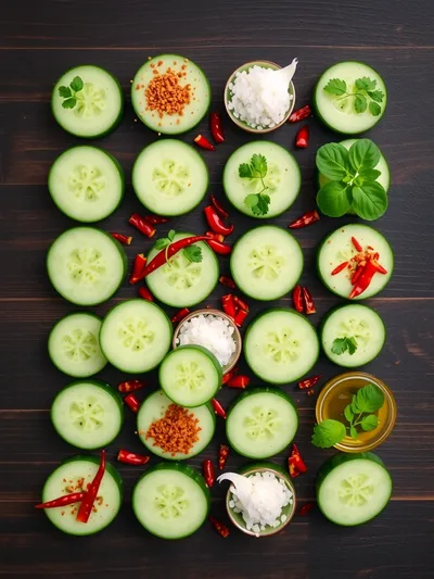 Spicy Cucumber Salad – Ready in 15 Minutes - ingredients preparation