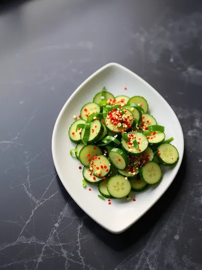 Spicy Cucumber Salad – Ready In 15 Minutes - ready to serve