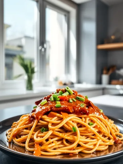 Sticky Garlic Chicken Noodles – Easy Weeknight Dinner