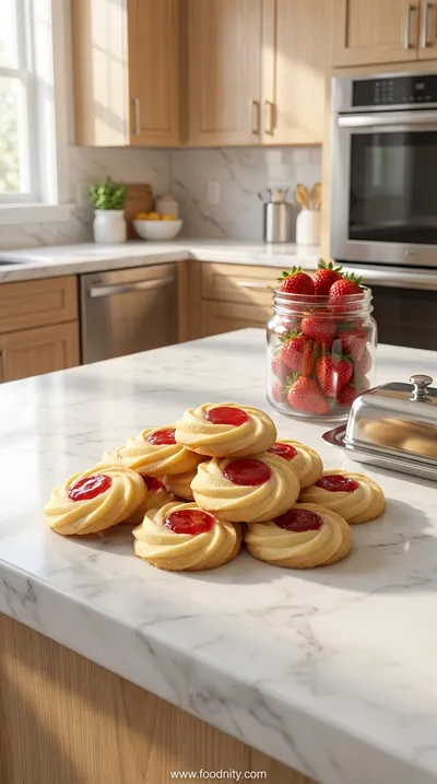 Strawberry Bliss Butter Cookies