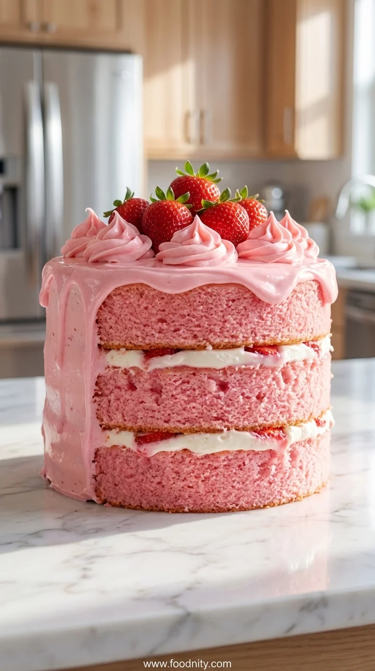Strawberry Cake: Irresistibly Fresh Homemade Recipe - feature image