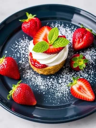 Strawberry Cake Taco - cooking process