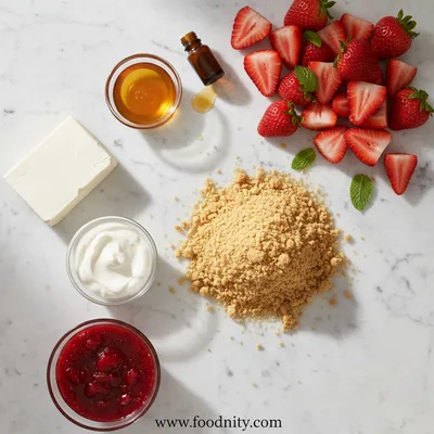 Strawberry Cheesecake Bowl – Quick & Guilt-Free - cooking process