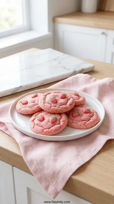 Strawberry Cheesecake Cookies