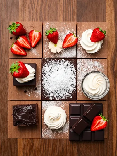 Strawberry Chocolate Cake - ingredients preparation