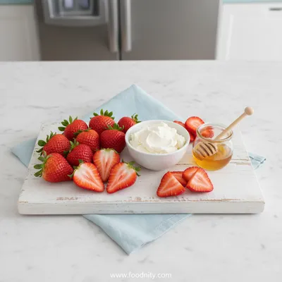 Strawberry Cloud Cake – 3-Ingredient No-Bake Delight - cooking process