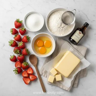 Easy Homemade Strawberry Cobbler - cooking process