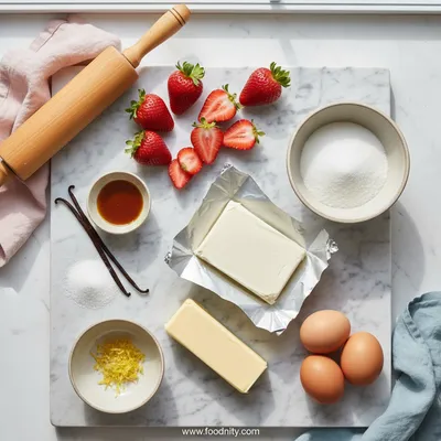Strawberry Cream Cheese Heart Danishes - cooking process